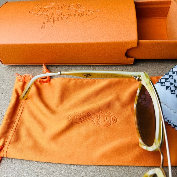 Smoke x Mirrors Women’s Beautiful SM101-12-2 Purple Lenses Sunglasses with Case - Picture 5 of 7